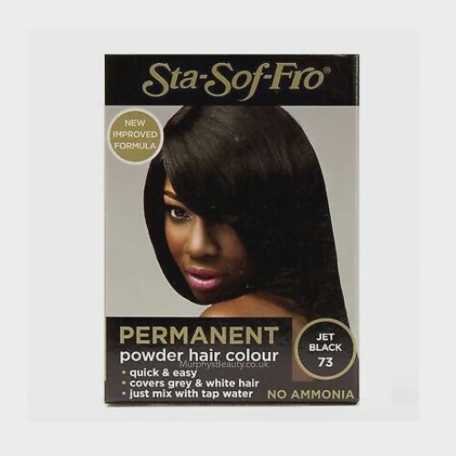 Sta-Sof-Fro Permanent Powder Hair Colour Shiny Black