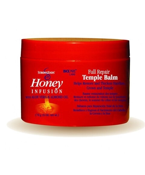 StrongEnds Honey Infusion with Aloe Vera & Almond Oil Full Repair Temple Balm