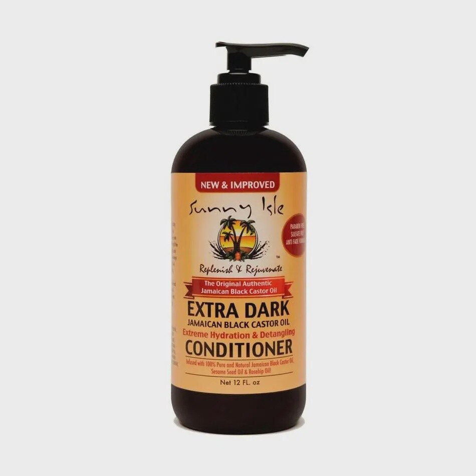 Sunny Isle Extra Dark Jamaican Black Castor Oil  Extreme Hydration &amp; Detangling Conditioner