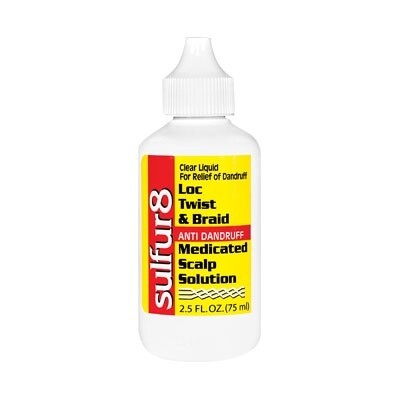 Sulfur 8  Loc Twist &amp; Braid  Anti Dandruff Medicated Scalp Solution