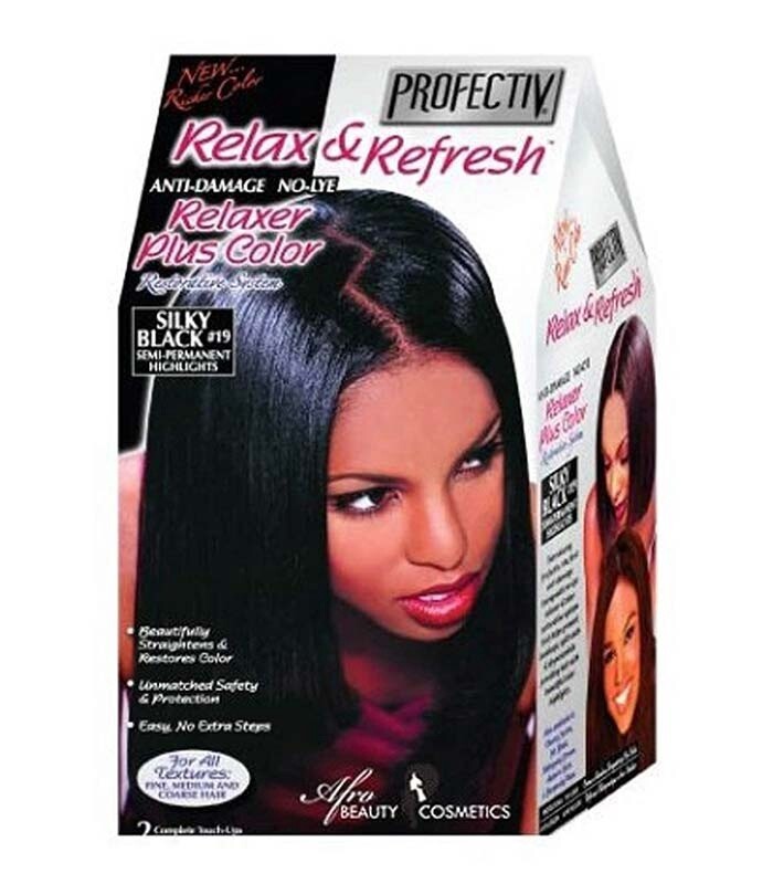Profectiv Relax &amp; Refresh Relaxer Plus Color Silky Black