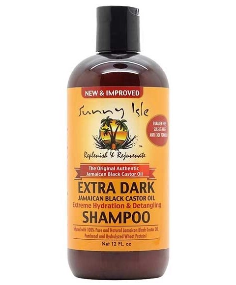 Sunny Isle Extra Dark Jamaican Black Castor Oil  Extreme Hydration &amp; Detangling Shampoo