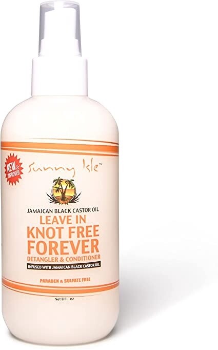 Sunny Isle Jamaican Black Castor Oil  Levae-In Knot Free Forever Detangler &amp; Conditioner