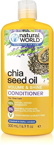 Natural World Chia Seed Oil Volume &amp; Shine Conditioner