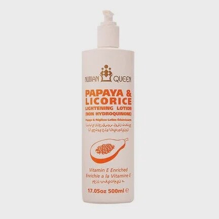 Nubian Queen  Papaya &amp; Licorice Lightening Lotion ( Non Hydroquinone)