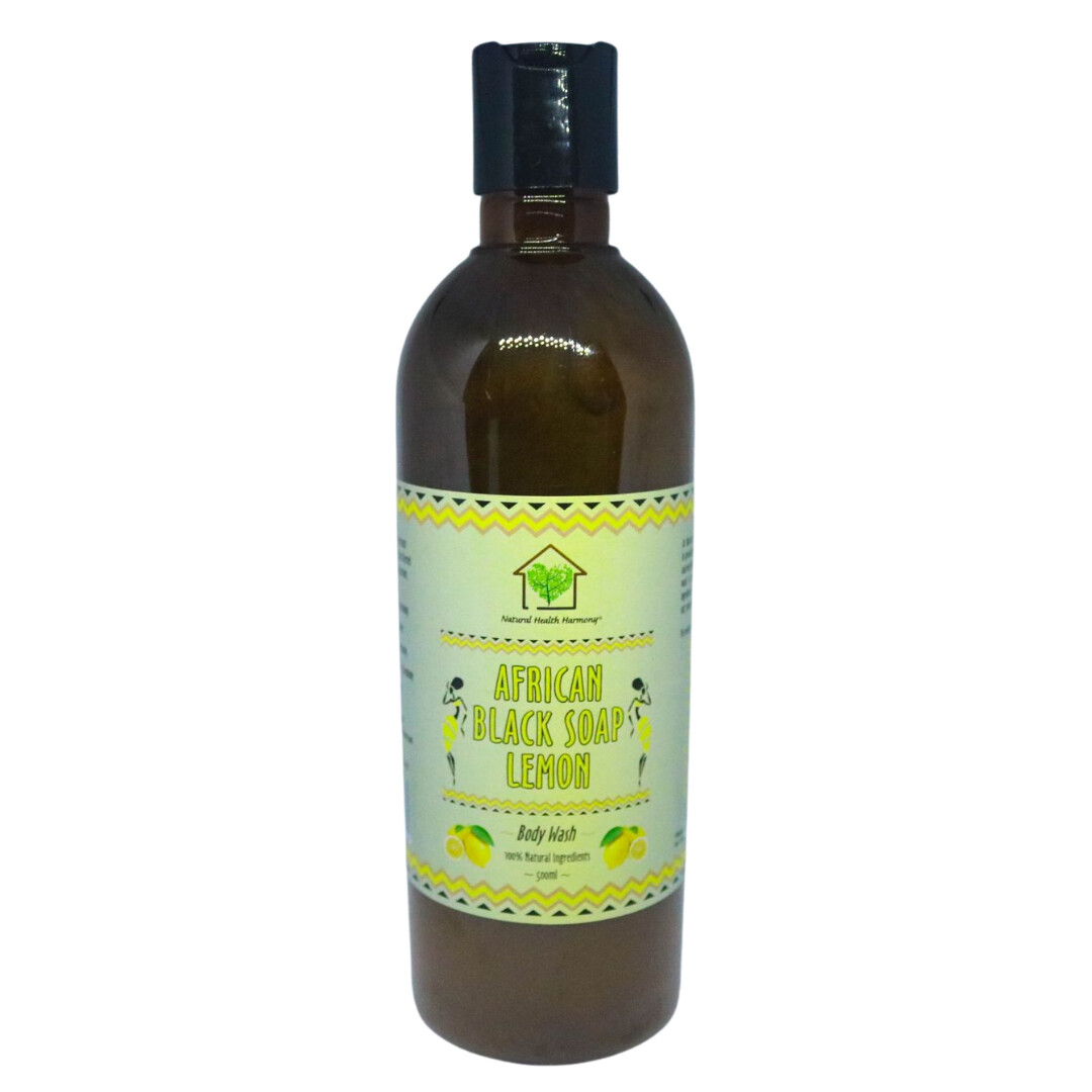 Natural Health Harmony  African Black Sopa Lemon Body Wash