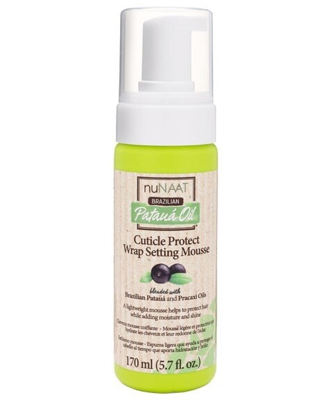 Nunaat Brazilian Pataua Oil Cuticle Protect Wrap Setting Mousse