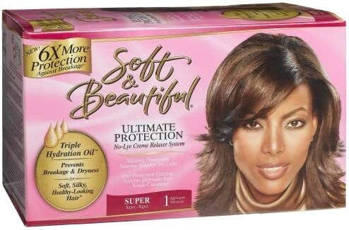 Soft &amp; Beautiful Ultimate Protection No-lye CrÃ¨me Relaxer System - Super