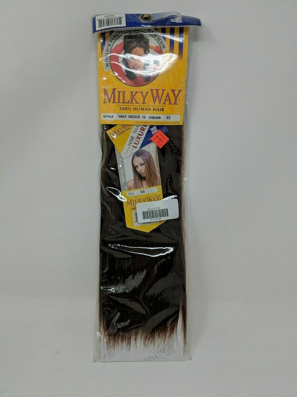 MILKYWAY 100% HUMAN HAIR YAKI WEAVE 10&quot;