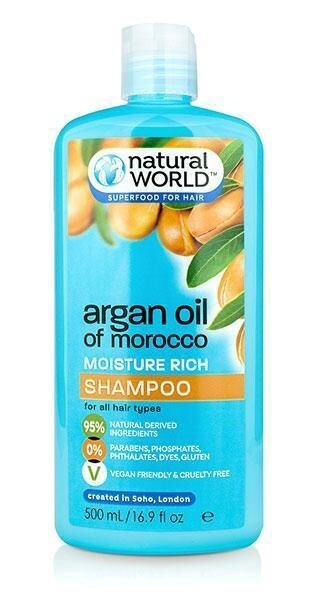 Natural World Argan Oil of Morocco Moisture Rich shampoo