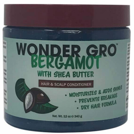 wonder gro bergamot with shea buter hair&amp; scalp conditioner 12oz