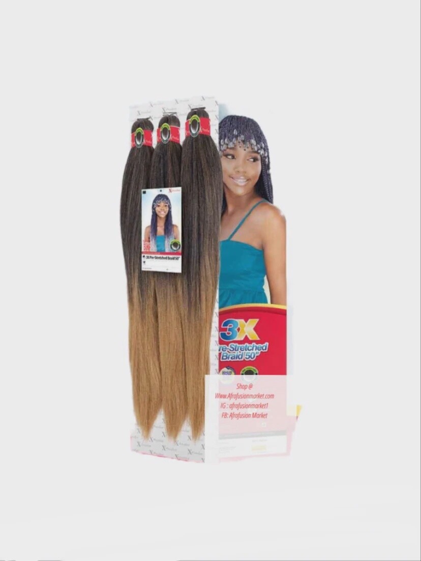 X-PRESSION 3X PRE STRETCHED BRAID 50&quot;