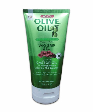 ors olive oil super hold wig grip gel infused castor oil 5oz