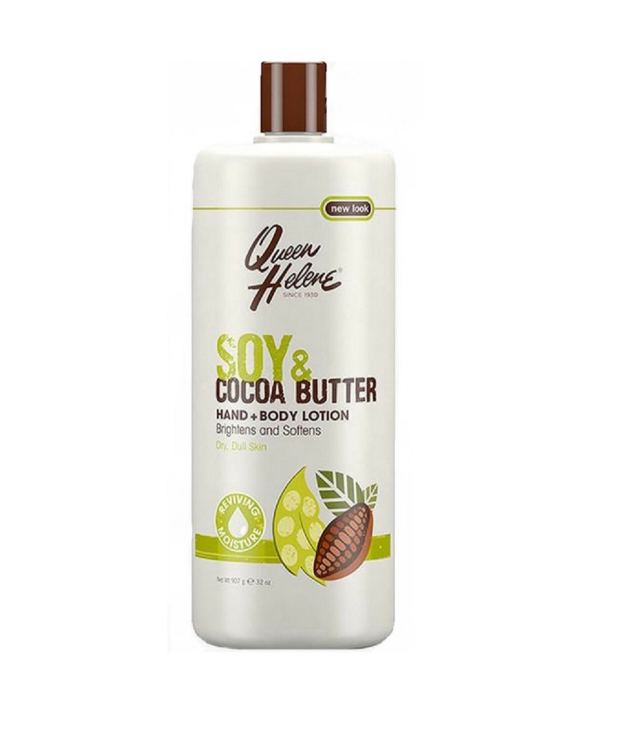 Queen Helene Soy &amp; Cocoa Butter Hand + Body Lotion brightens and Softens