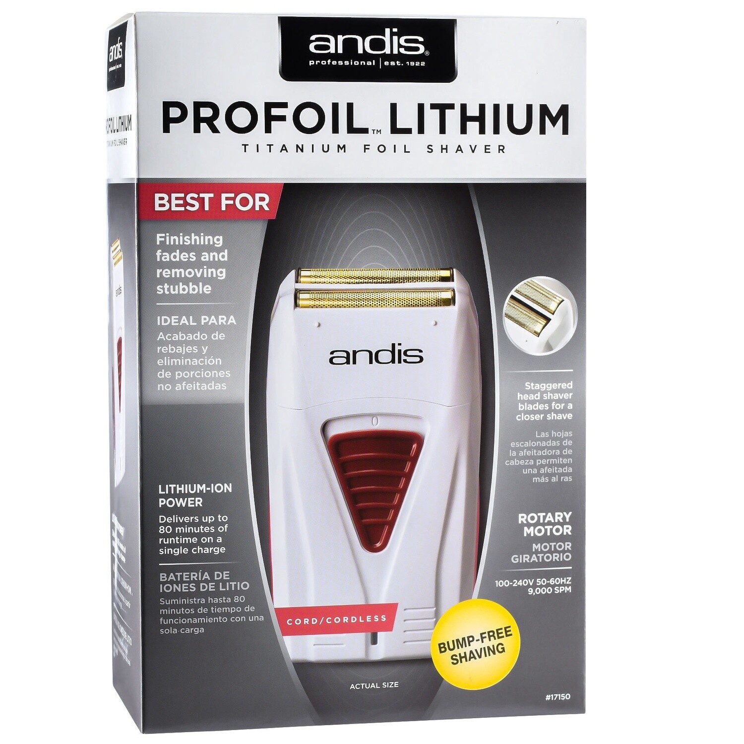 Profoil Lithium Titanium Foil Shaver. Cord/Cordless