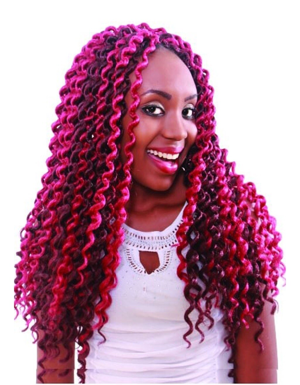 Angel&#39;s Bohemian Locs, Curly -Looped Crochet, 18″ 24pcs
