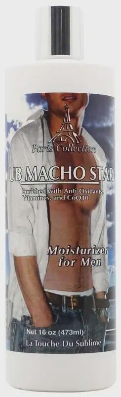 Paris collection ub macho star moisturizer for men 16oz