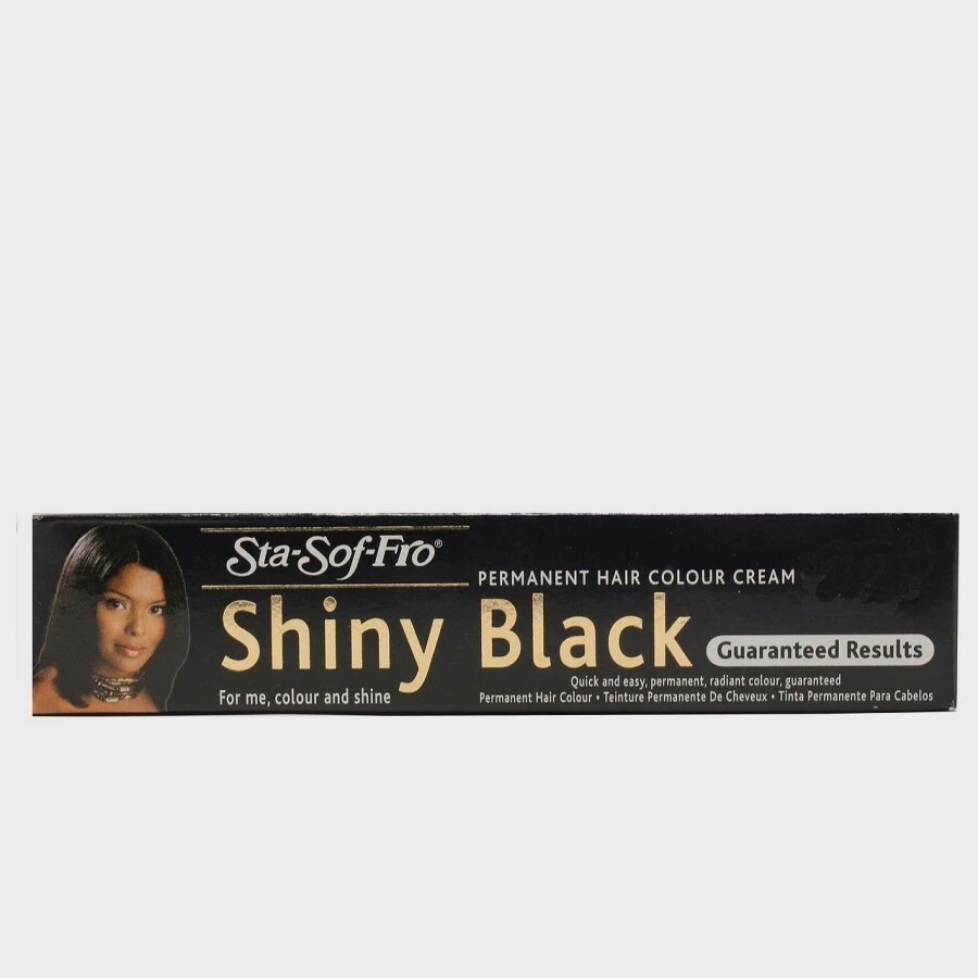 Sta-Sof-Fro Permanent Hair Colour Cream Shiny Black 1app STA-SOF0014