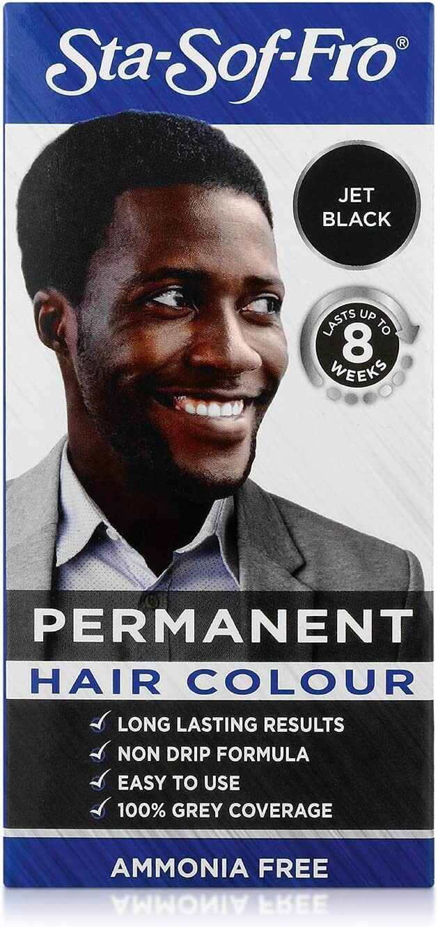 Sta-Sof-Fro  Permanent Hair Colour - Jet Black 90g