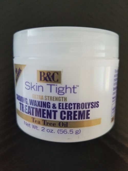 B&amp;C SKIN TIGHT SHAVING WAXING&amp; ELECTROLYSIS TREATMENT CREME 2oz