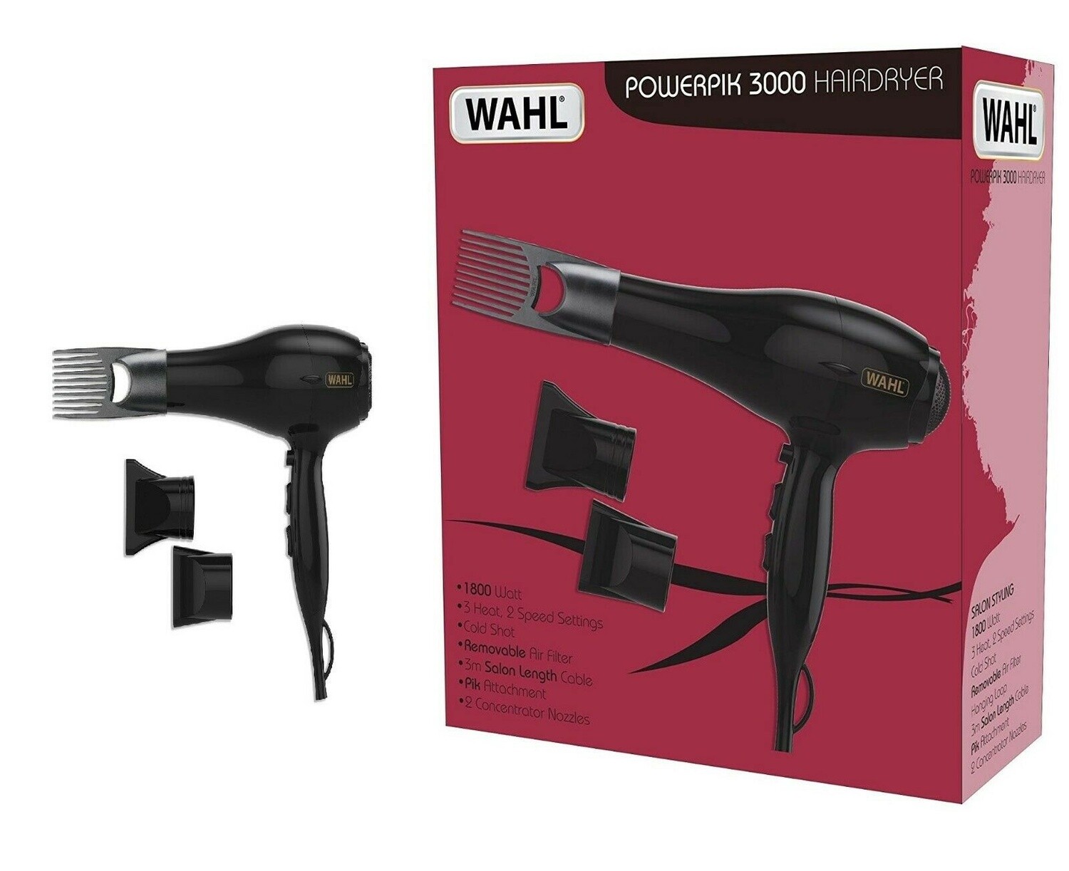 WAHL POWERPIK 3000 HAIR DRYER