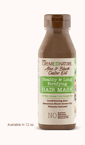 Creme Of Nature Aloe &amp; Black Castor Oil Healthy &amp; Long Fortifying Hair Mask