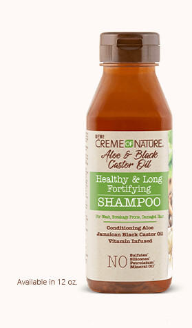 Creme Of Nature Aloe &amp; Black Castor Oil Healthy &amp; Long Fortifying Shampoo