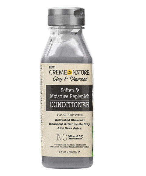 Creme Of Nature Clay &amp; Charcoal Soften &amp; Moisture Replenish Conditioner