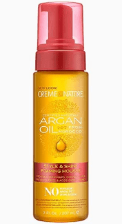 Creme of Nature With Argan Oil From Morocco  Style &amp; Shine Foaming Mousse