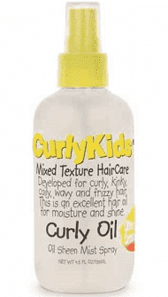 CurlyKids Mixed Texture HairCare Curly Oil Oil Sheen Mist Spray