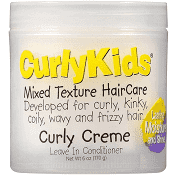 CurlyKids Mixed Texture HairCare Curly Crème Leave in Conditioner