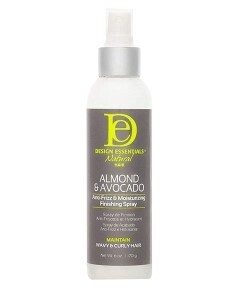 design essentials almond &amp; avocado anti - frizz moisturizing finishing spray 170g