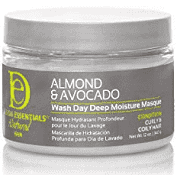 design essentials almond &amp; avocado wash day deep moisture masque 340g