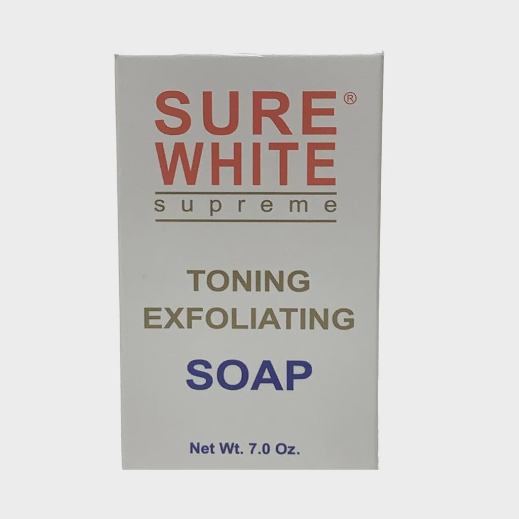 SURE WHITE SUPREME TONING EXFOLIATING SOAP