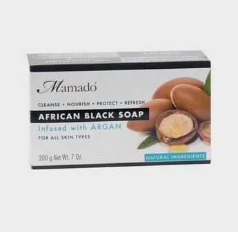 Mamado African Black Soap Infused with Argan