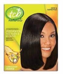 TCB naturals argan oil no lye relaxer