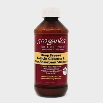 groganics Deep Freeze Follicle Cleanser &amp; scalp Absorbent shampoo 4oz