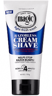 Magic  SoftSheen.Carson Light Fresh Scent Razorless Regular Strength Cream Shave