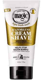 Magic  SoftSheen.Carson Light Fresh Scent Razorless Bald Head Cream Shave