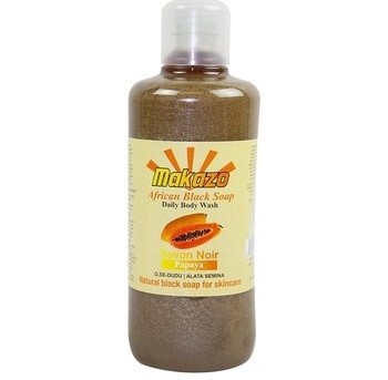 Makazo  African Black Soap Savon Noir Papaya