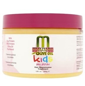 Mazuri original olive oil kids, muffin, hair mayonnaise treatment, 12fl.oz