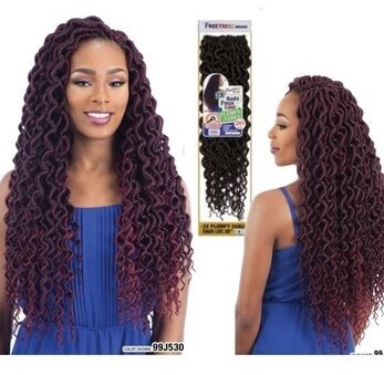 FREETRESS BRAID 2X PLUMPY CURLY FAUX LOC 20&quot;