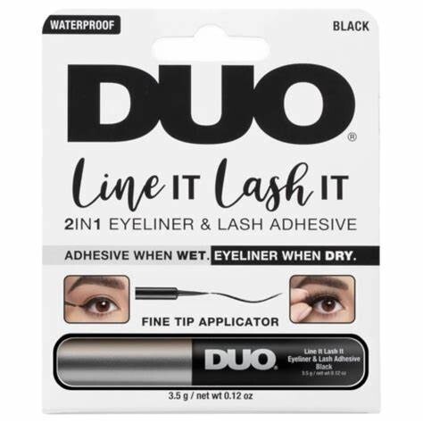 DUO Line IT Lash IT 2in1 EYELINER &amp; LASH ADHESIVE Waterproof Black