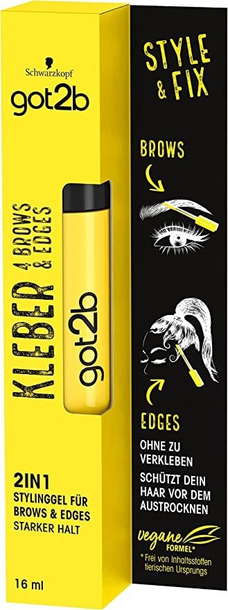 Got2b GLUE 4 BROWS &amp; EDGES 2 in 1 GEL STRONG HOLD