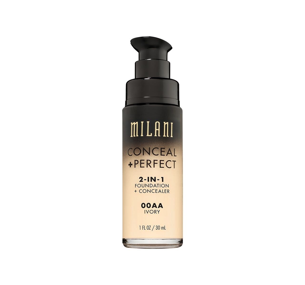 MILANI 2-IN-1 FOUNDATION + CONCEALER / 00AA - IVORY