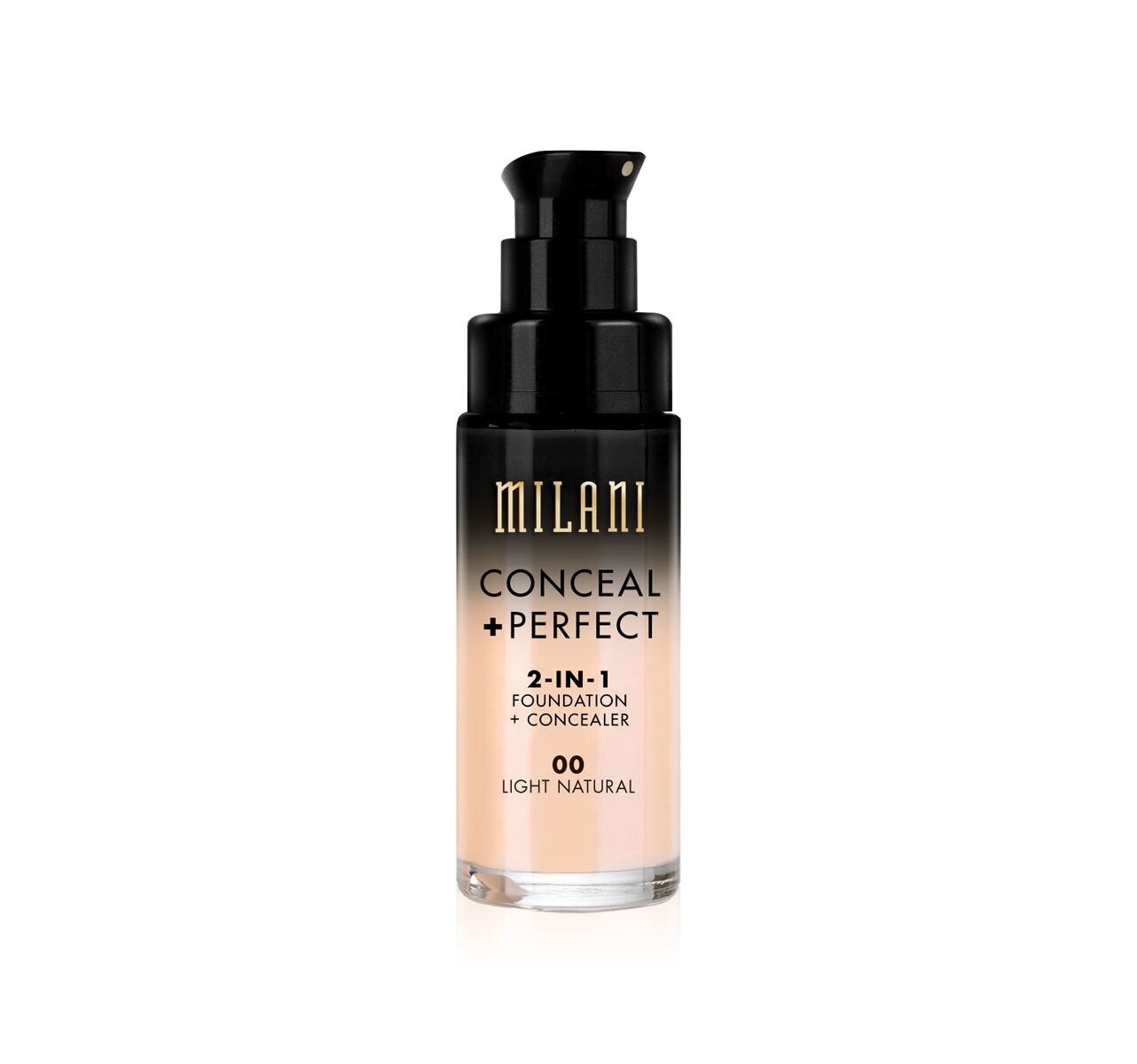 MILANI 2-IN-1 FOUNDATION +CONCEALER /00 - LIGHT NATURAL