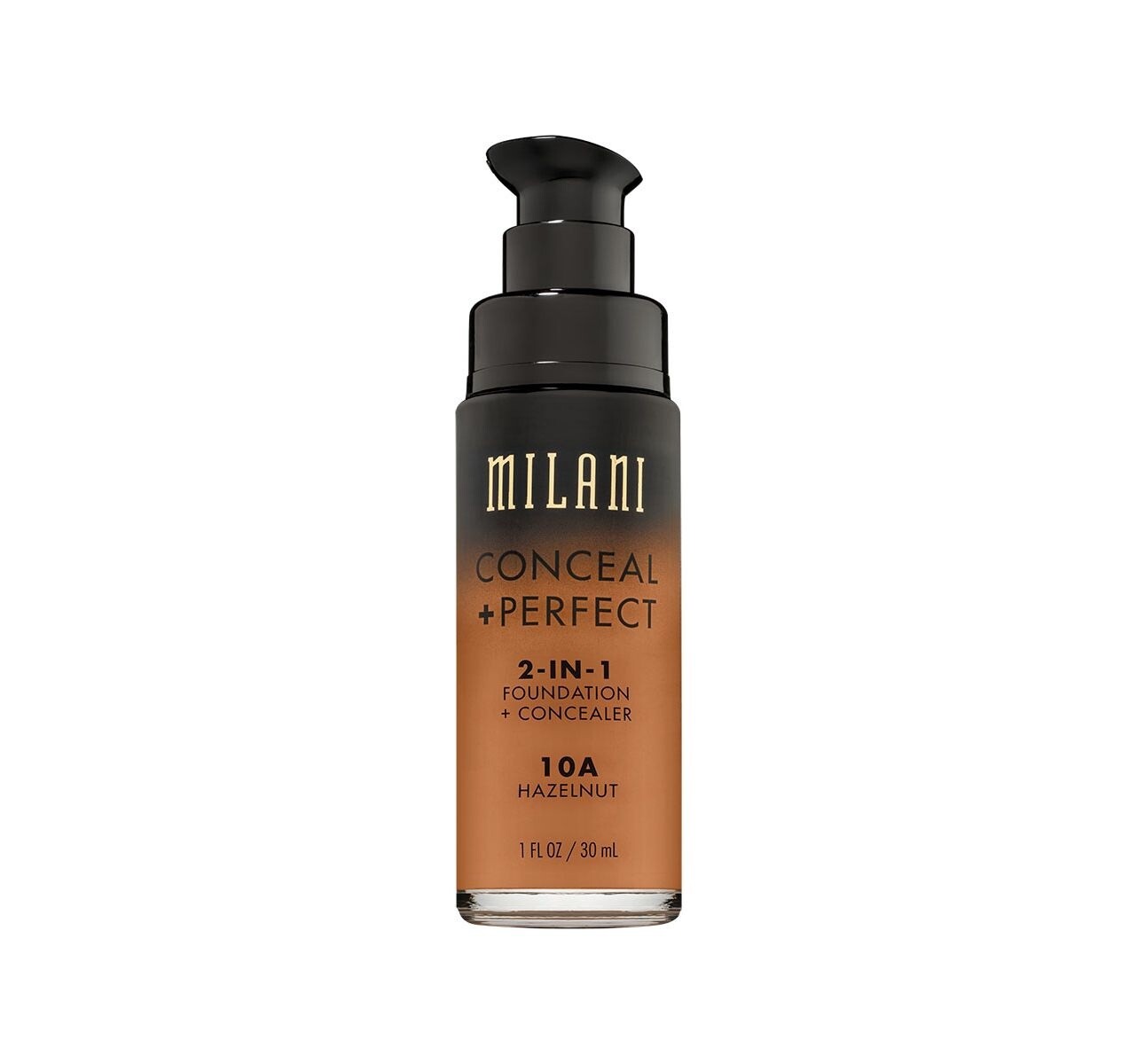 MILANI 2-IN-1 FOUNDATION+ CONCEALER / 10A - HAZELNUT