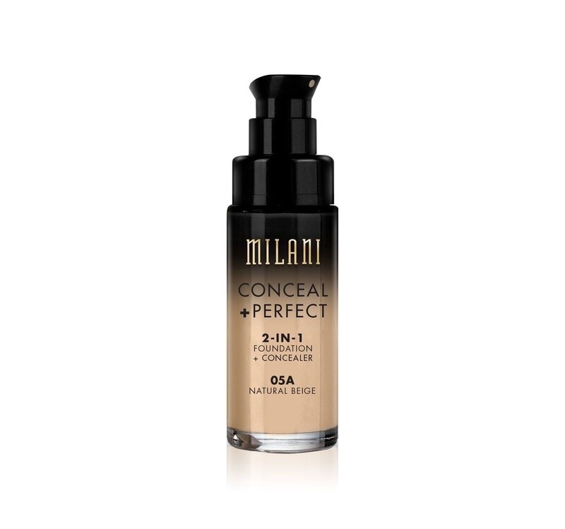 MILANI 2-IN-1 FOUNDATION +CONCEALER /05A -NATURAL BEIGE