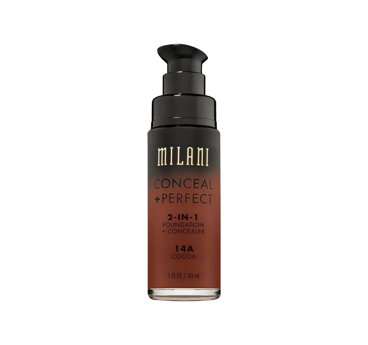 MILANI 2-IN-1 FOUNDATION +CONCEALER/ 14A - COCOA