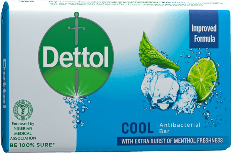 Dettol instant cool antibacterial bar / 110g